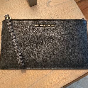 Michael Kors black clutch